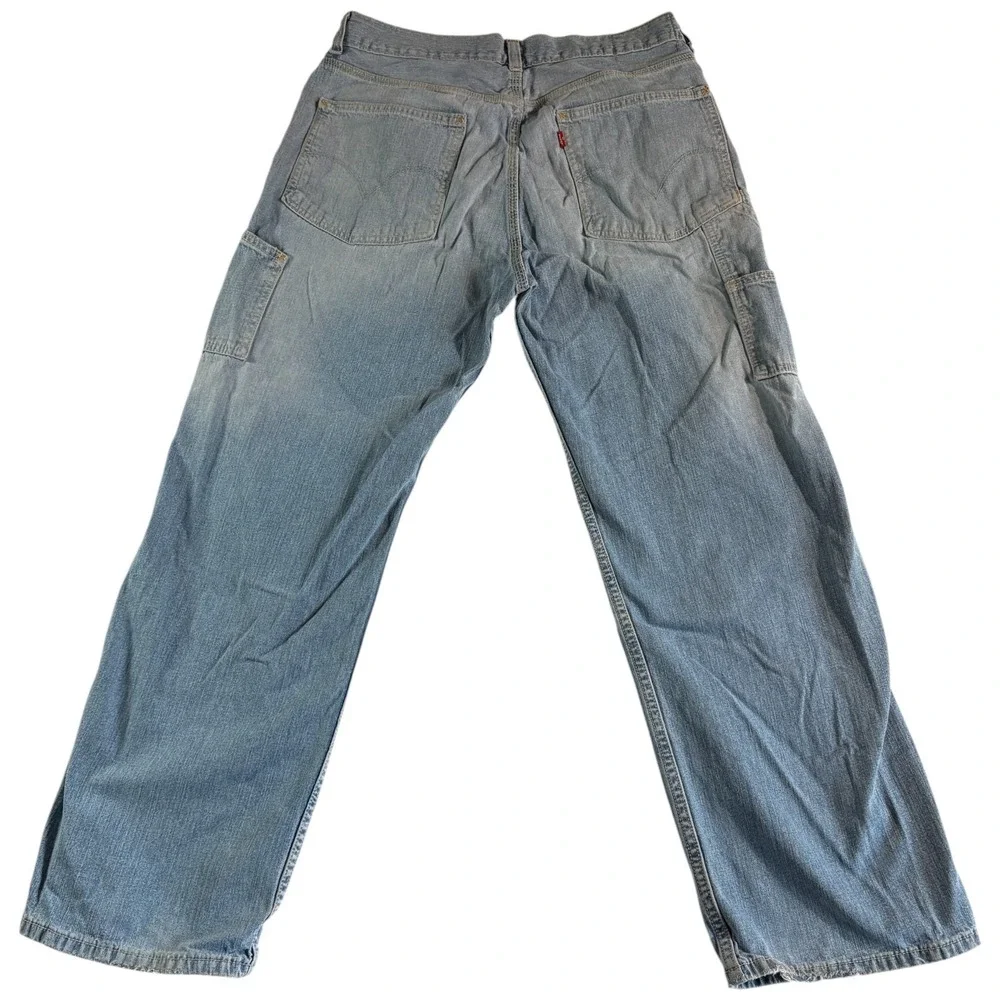 Levi's Carpenter Loose Straight Jeans Mens 33x30 (32x29.5) Blue Denim Authentic